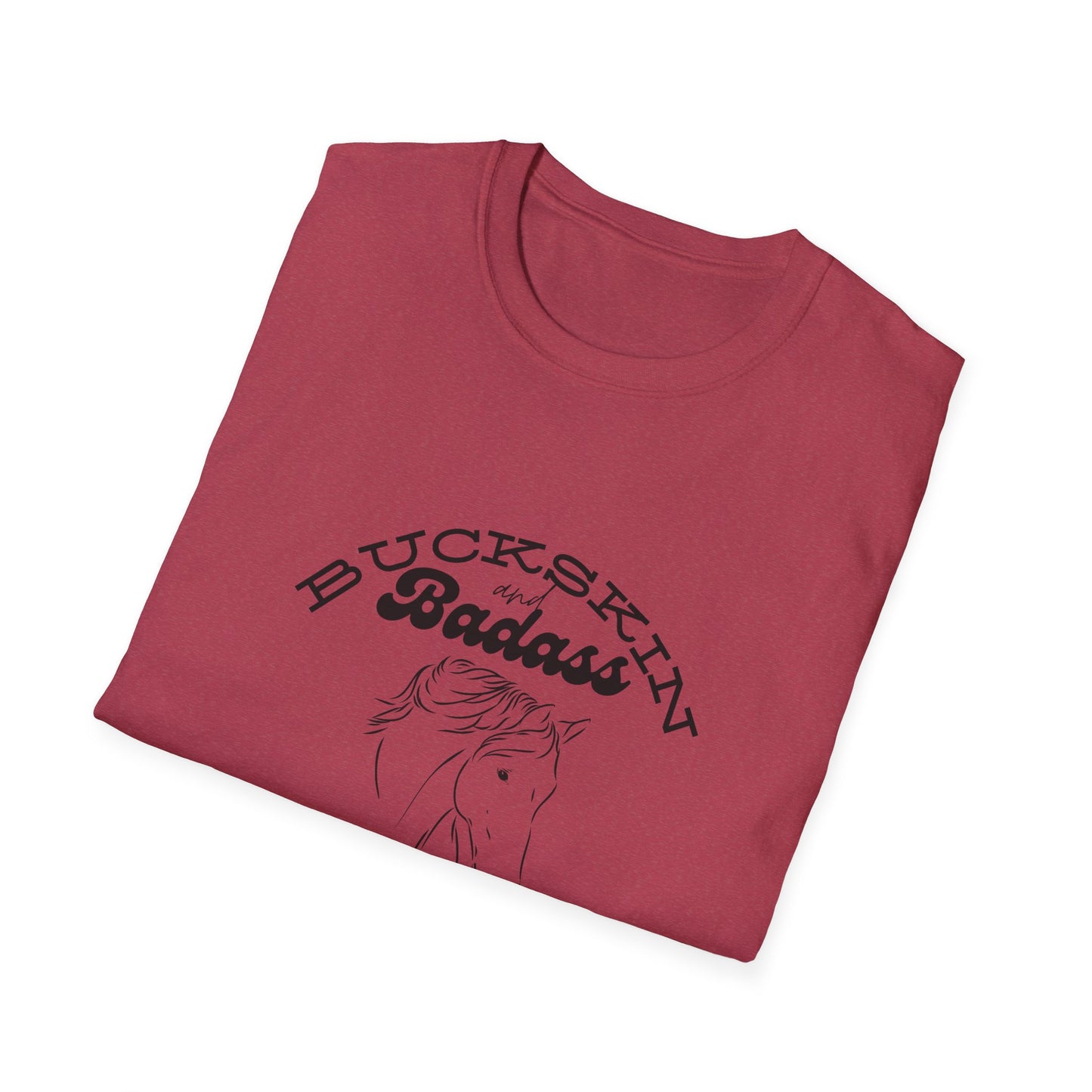 Buckskin and badass-Unisex Softstyle T-Shirt