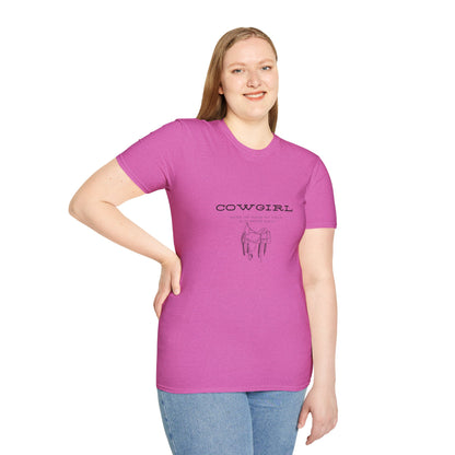 Return cowgirl after use-Unisex Softstyle T-Shirt