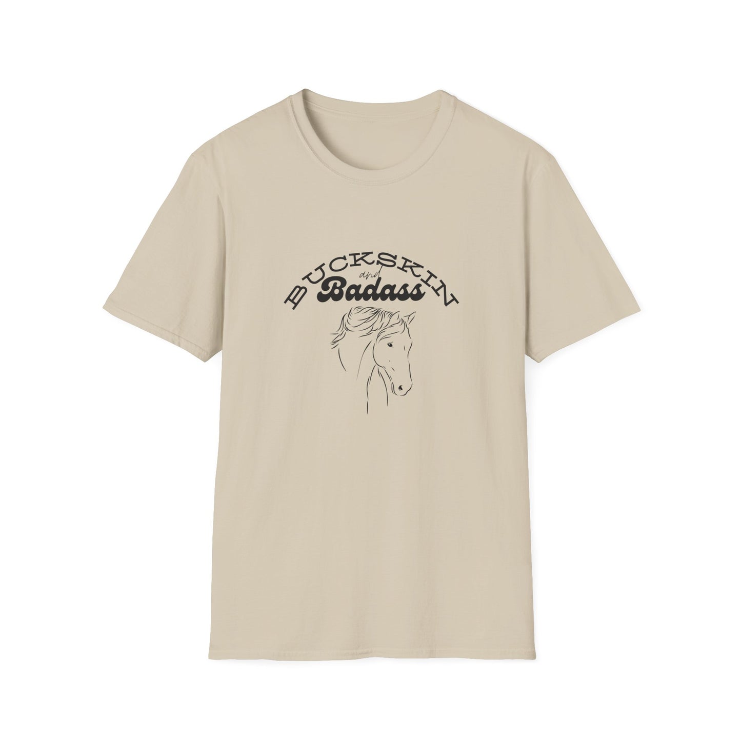 Buckskin and badass-Unisex Softstyle T-Shirt