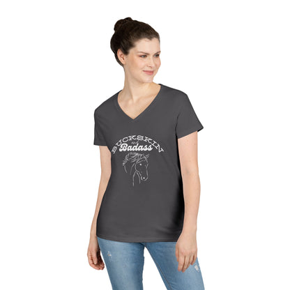 Buckskin badass-Ladies' V-Neck T-Shirt