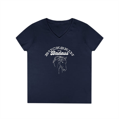 Buckskin badass-Ladies' V-Neck T-Shirt