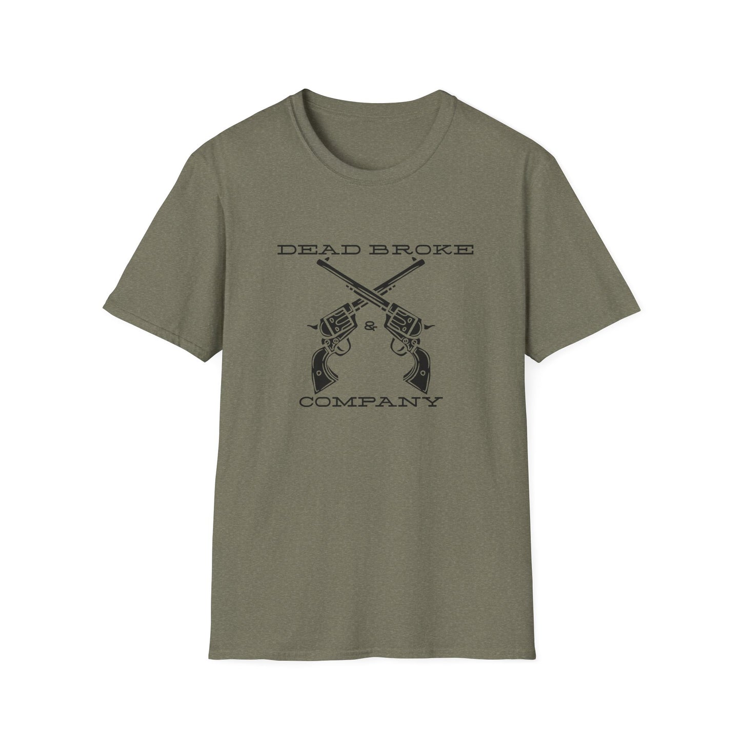 Dead Broke Six Shooters-Unisex Softstyle T-Shirt