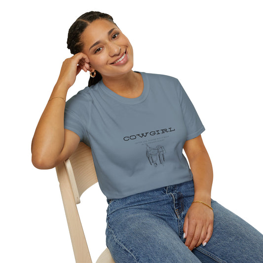 Return cowgirl after use-Unisex Softstyle T-Shirt