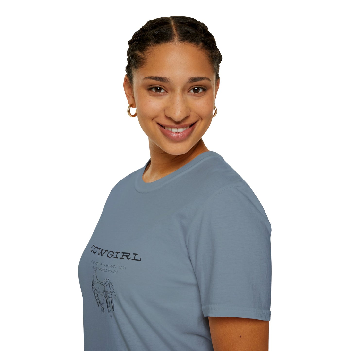 Return cowgirl after use-Unisex Softstyle T-Shirt