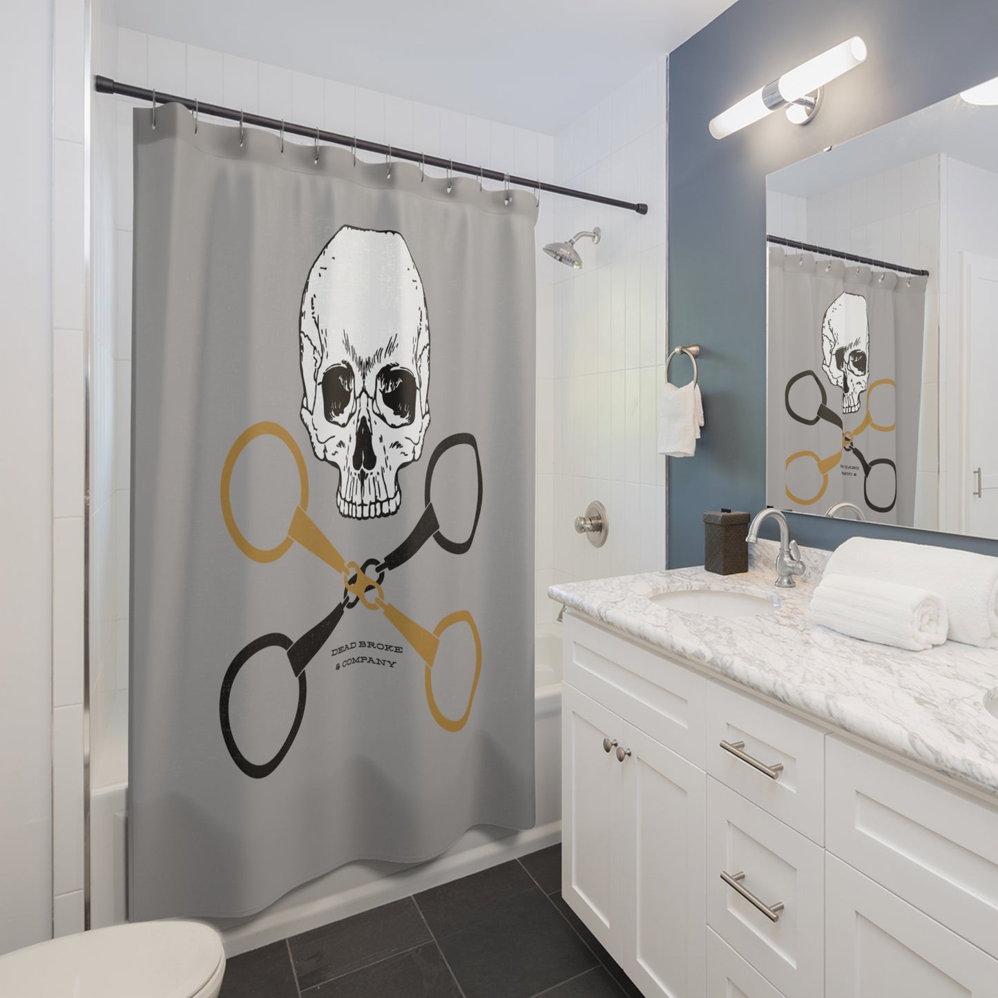 Skull and cross it’s-Shower Curtain