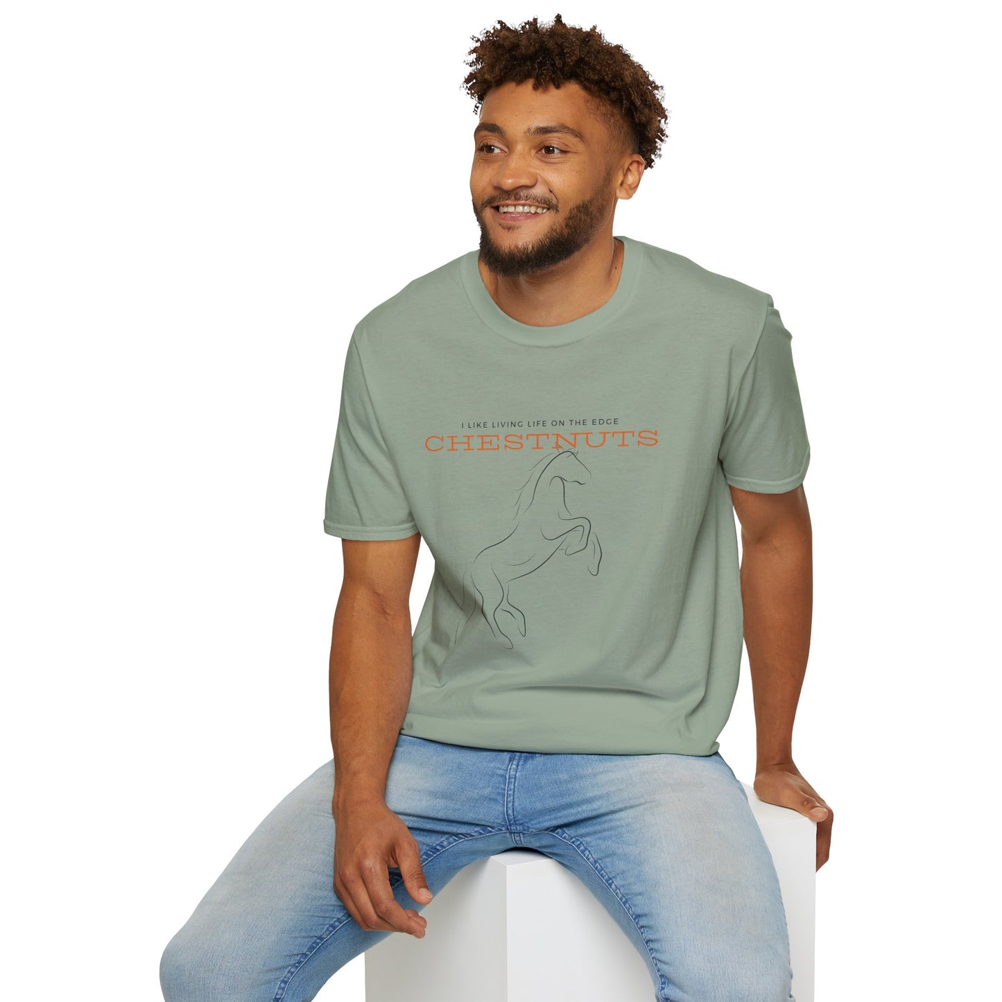 Live on the edge-Unisex Softstyle T-Shirt