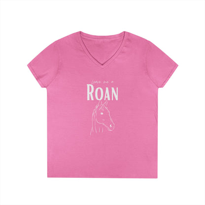 Leave me a roan-Ladies' V-Neck T-Shirt