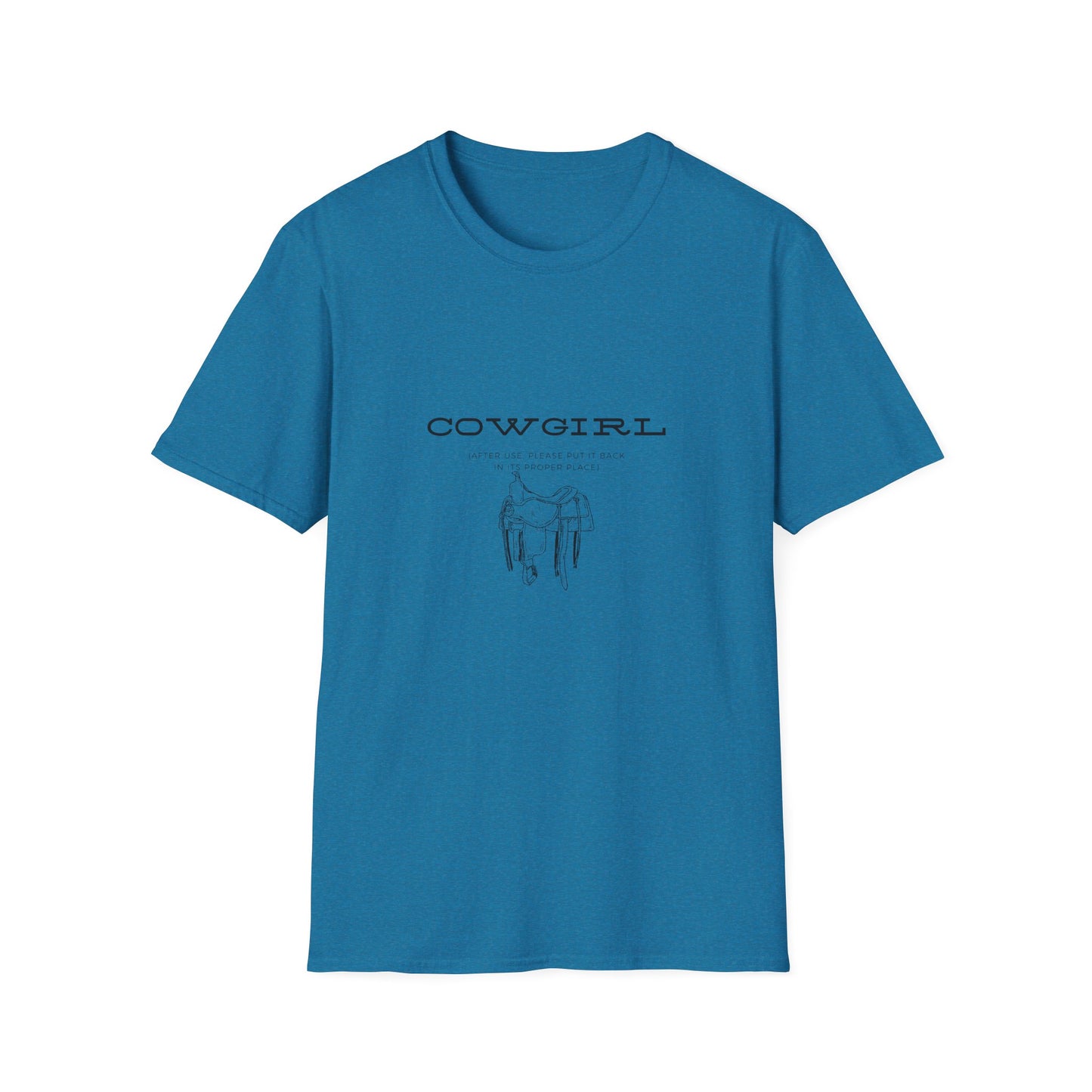 Return cowgirl after use-Unisex Softstyle T-Shirt