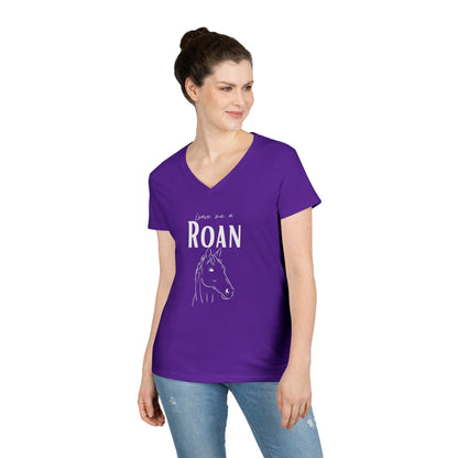 Leave me a roan-Ladies' V-Neck T-Shirt