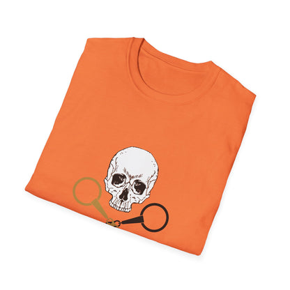 Skull and crossbits-Unisex Softstyle T-Shirt