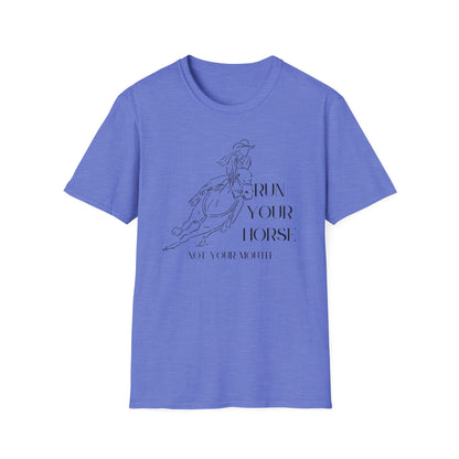 Run your horse-Unisex Softstyle T-Shirt