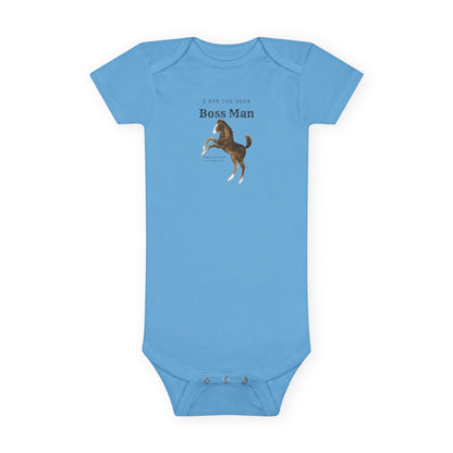 Boss man-Baby Short Sleeve Onesie®