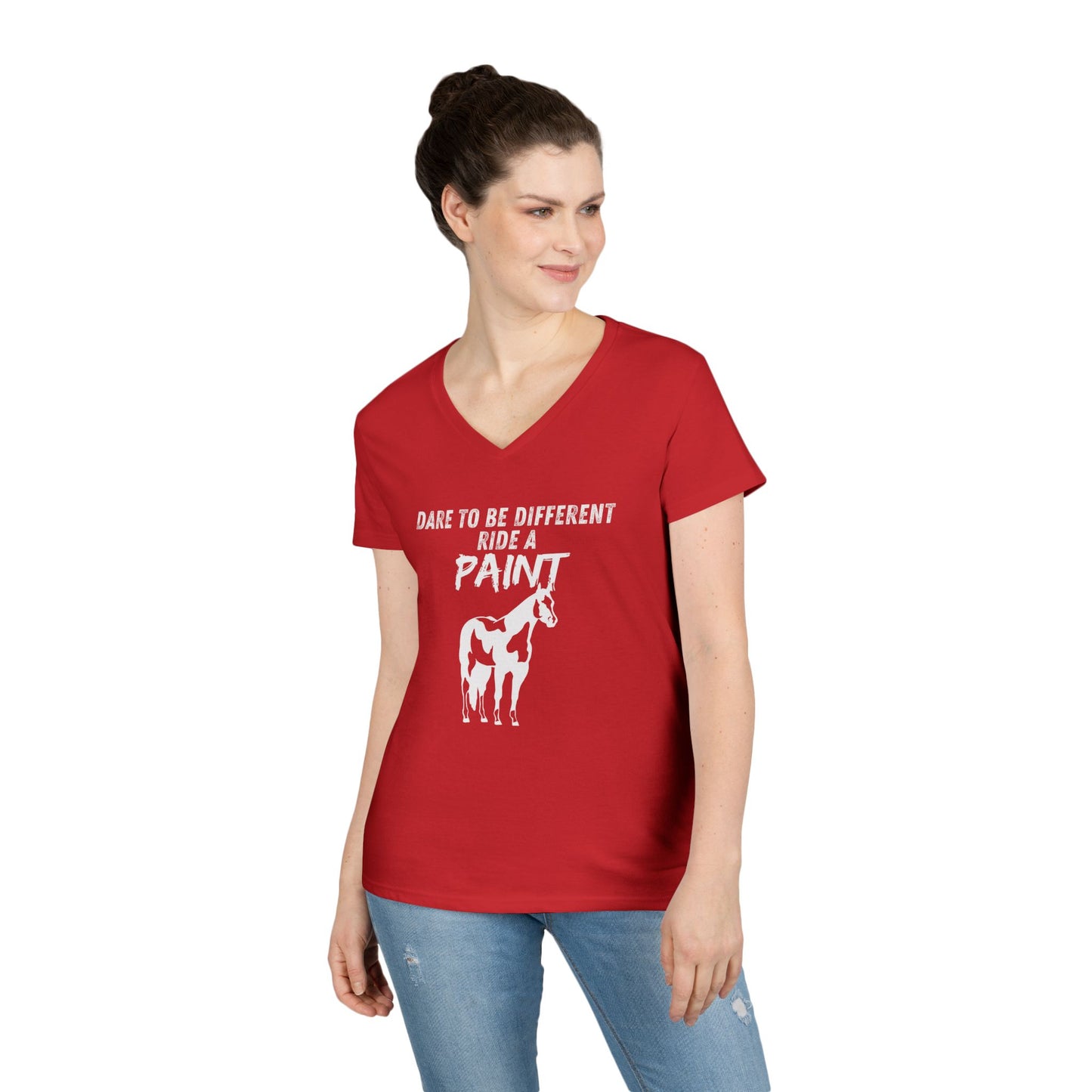 Ride a paint-Ladies' V-Neck T-Shirt