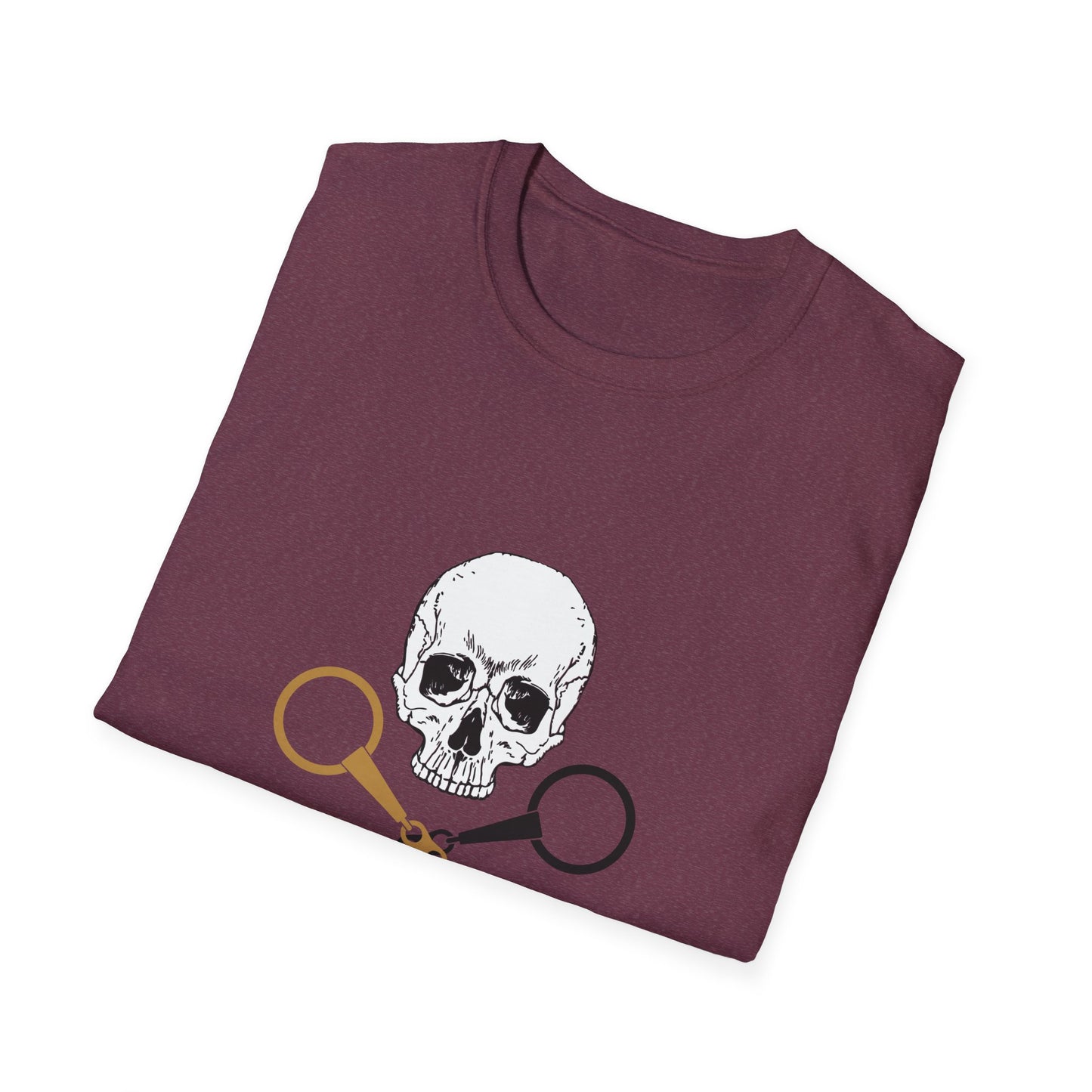 Skull and crossbits-Unisex Softstyle T-Shirt