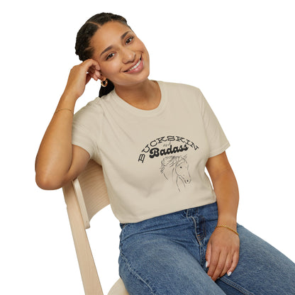 Buckskin and badass-Unisex Softstyle T-Shirt