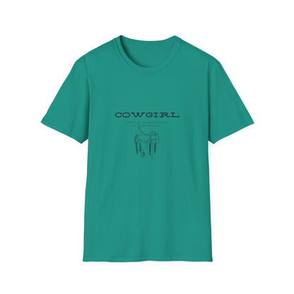 Return cowgirl after use-Unisex Softstyle T-Shirt