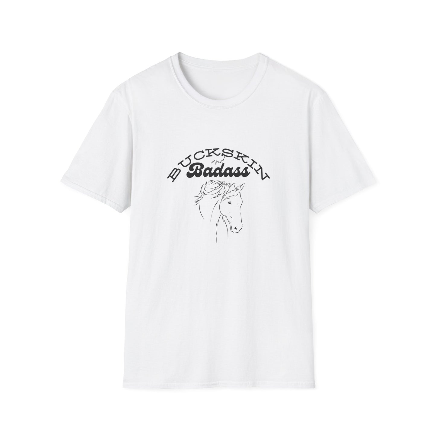 Buckskin and badass-Unisex Softstyle T-Shirt