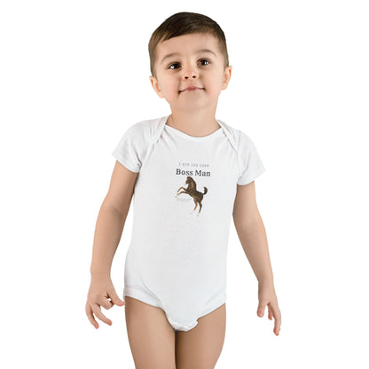 Boss man-Baby Short Sleeve Onesie®