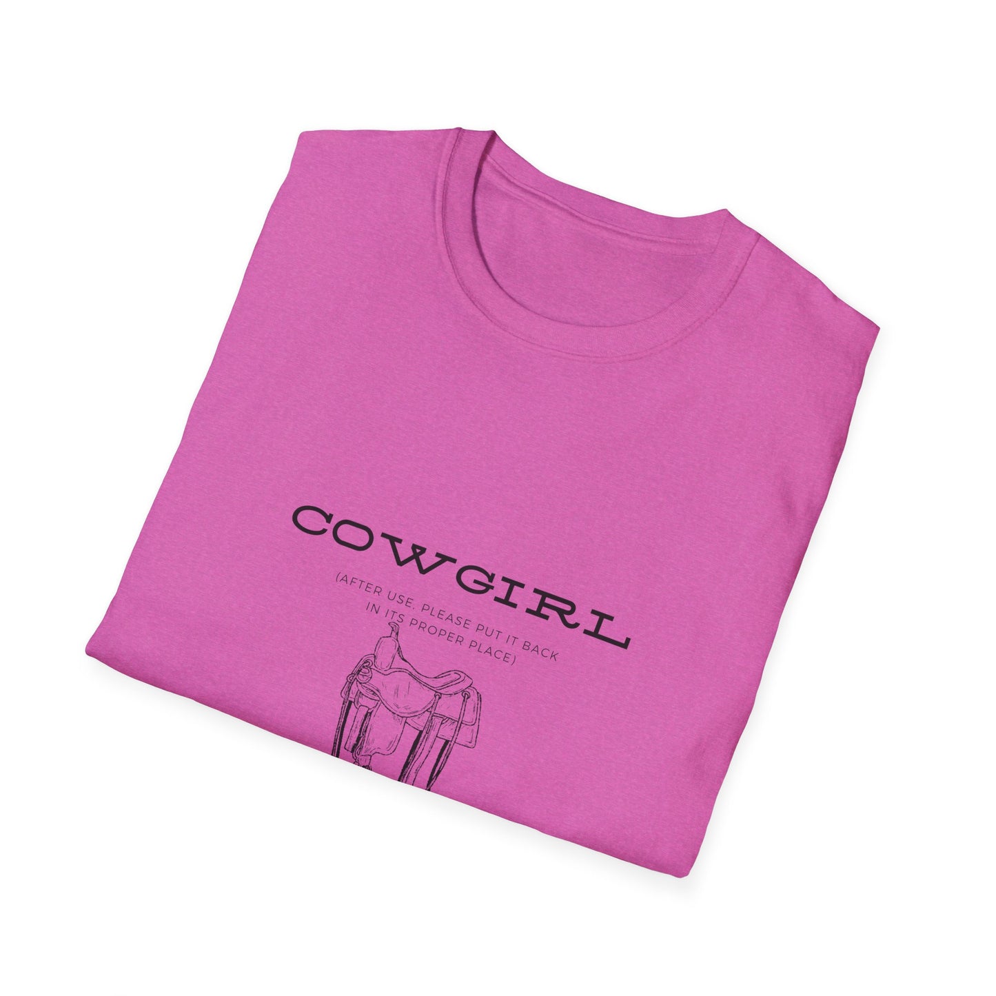 Return cowgirl after use-Unisex Softstyle T-Shirt