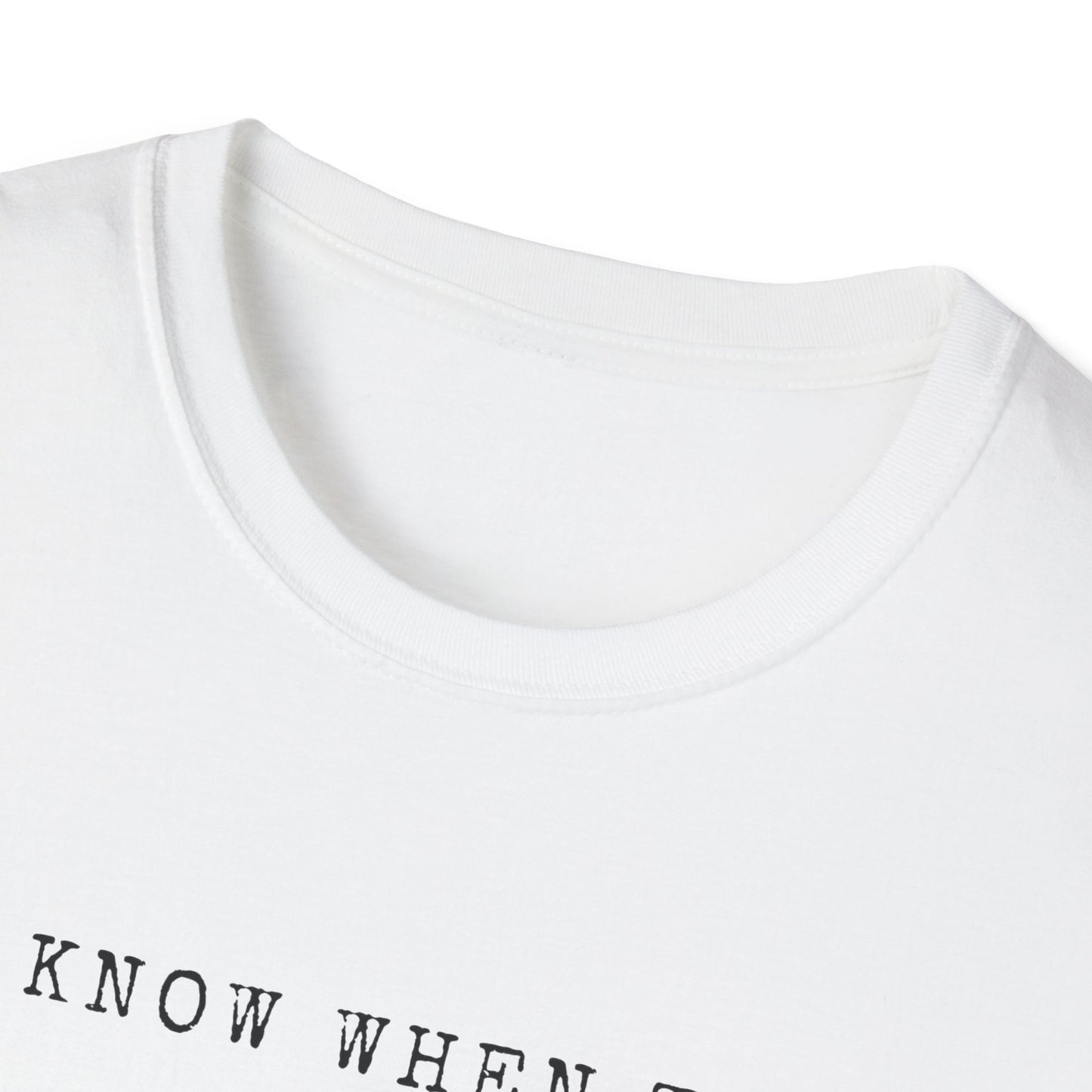 Know when to fold ‘em-Unisex Softstyle T-Shirt