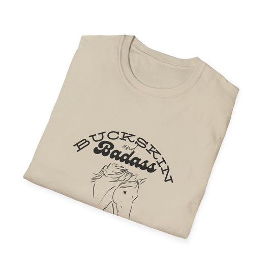 Buckskin and badass-Unisex Softstyle T-Shirt