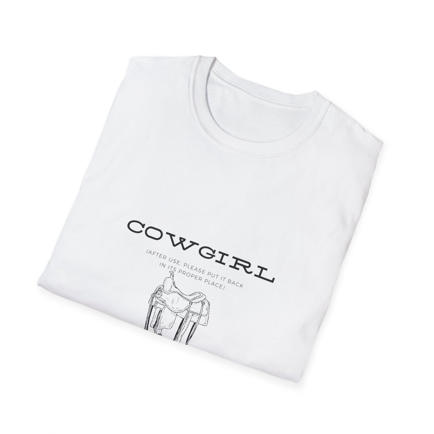 Return cowgirl after use-Unisex Softstyle T-Shirt