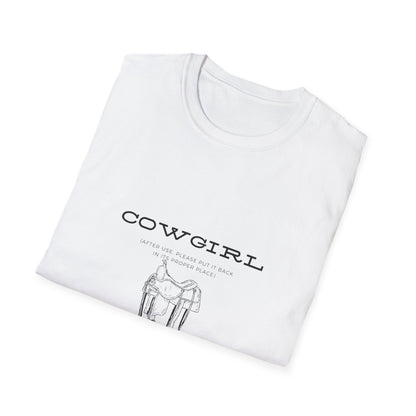 Return cowgirl after use-Unisex Softstyle T-Shirt