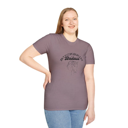 Buckskin and badass-Unisex Softstyle T-Shirt