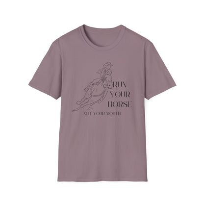 Run your horse-Unisex Softstyle T-Shirt