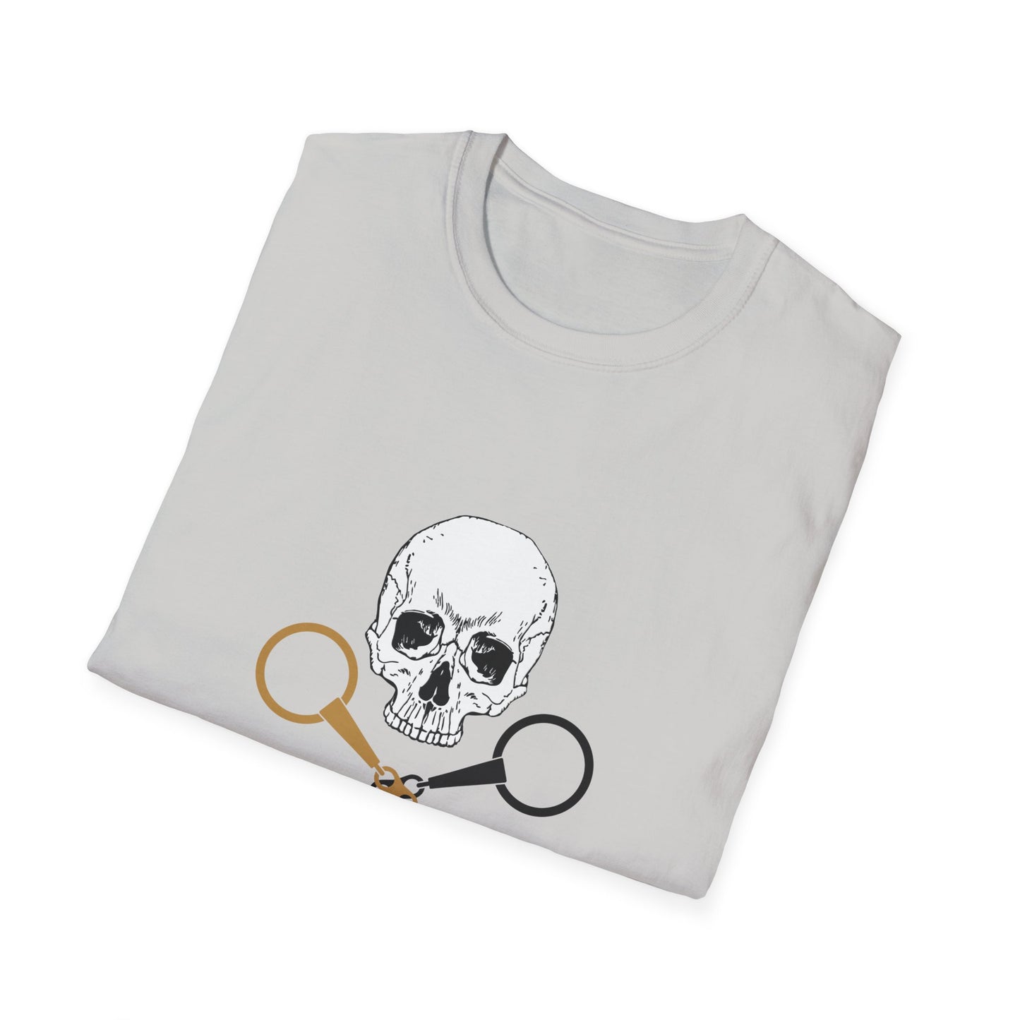 Skull and crossbits-Unisex Softstyle T-Shirt