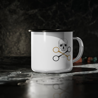 Skull and crossbits-Enamel Camp Cup