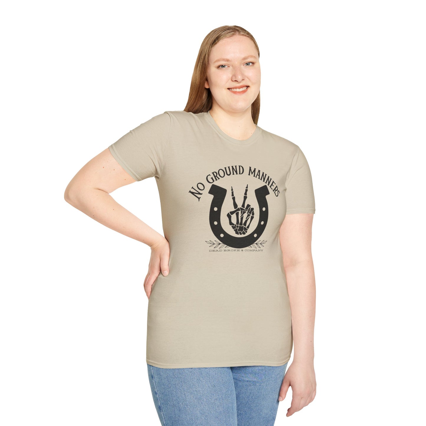 No ground manners-Unisex Softstyle T-Shirt