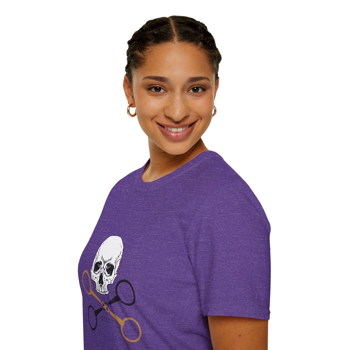 Skull and crossbits-Unisex Softstyle T-Shirt