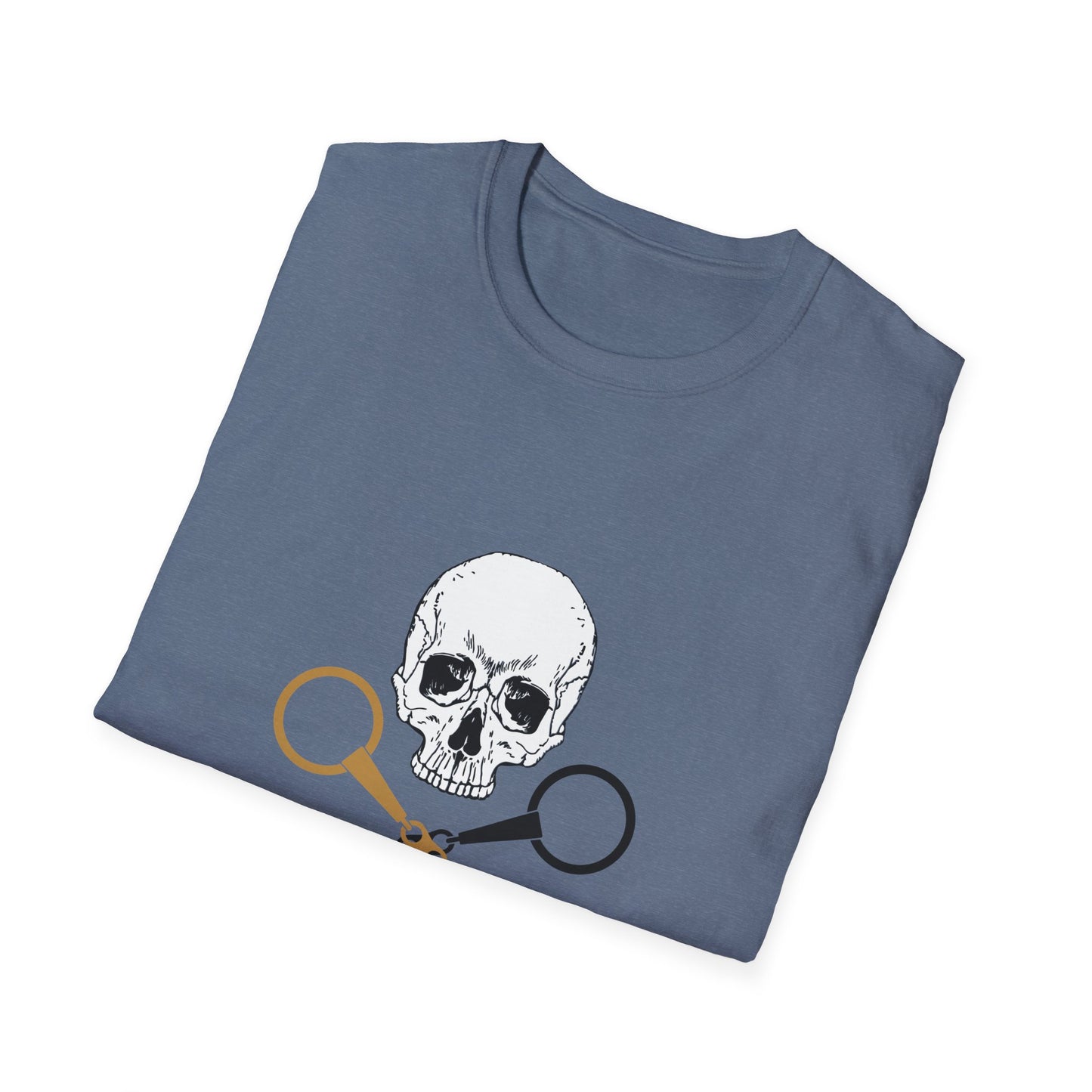 Skull and crossbits-Unisex Softstyle T-Shirt