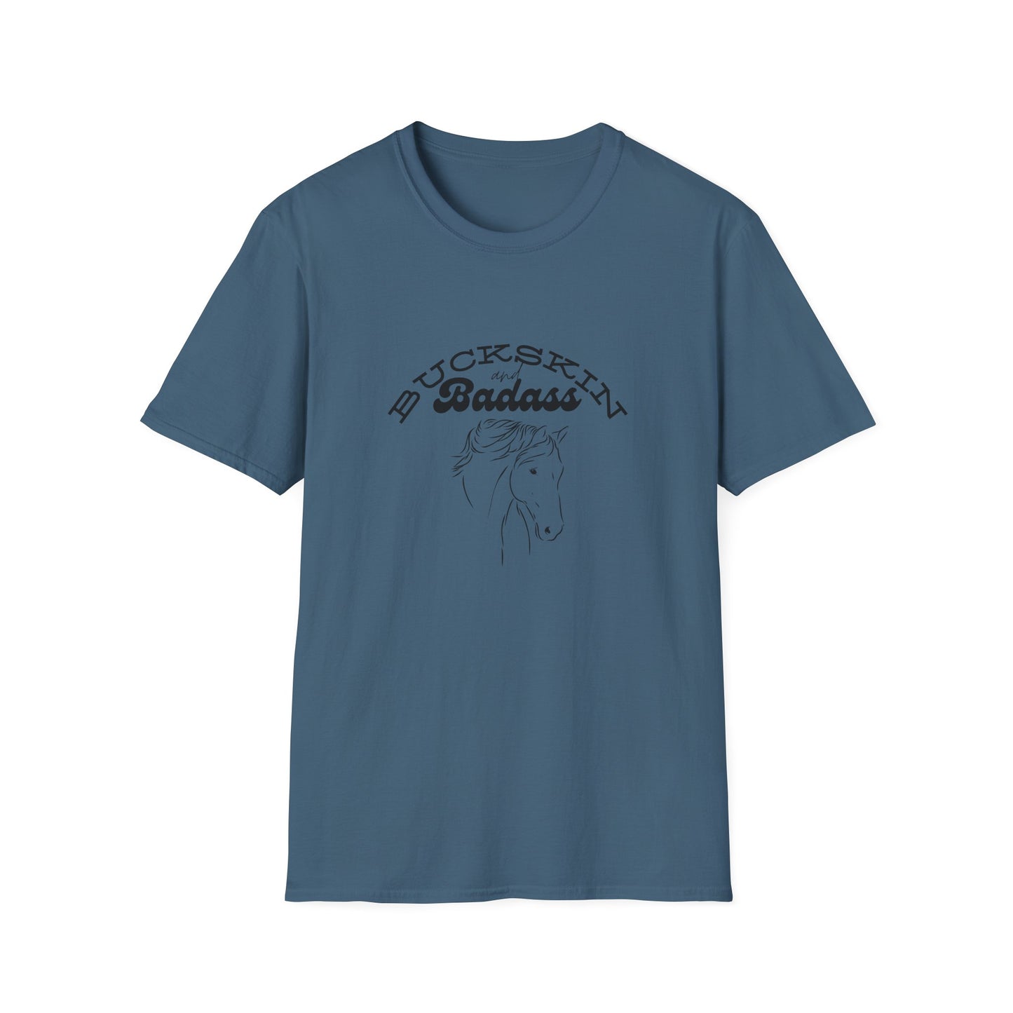 Buckskin and badass-Unisex Softstyle T-Shirt