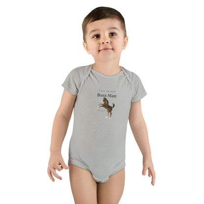 Boss man-Baby Short Sleeve Onesie®