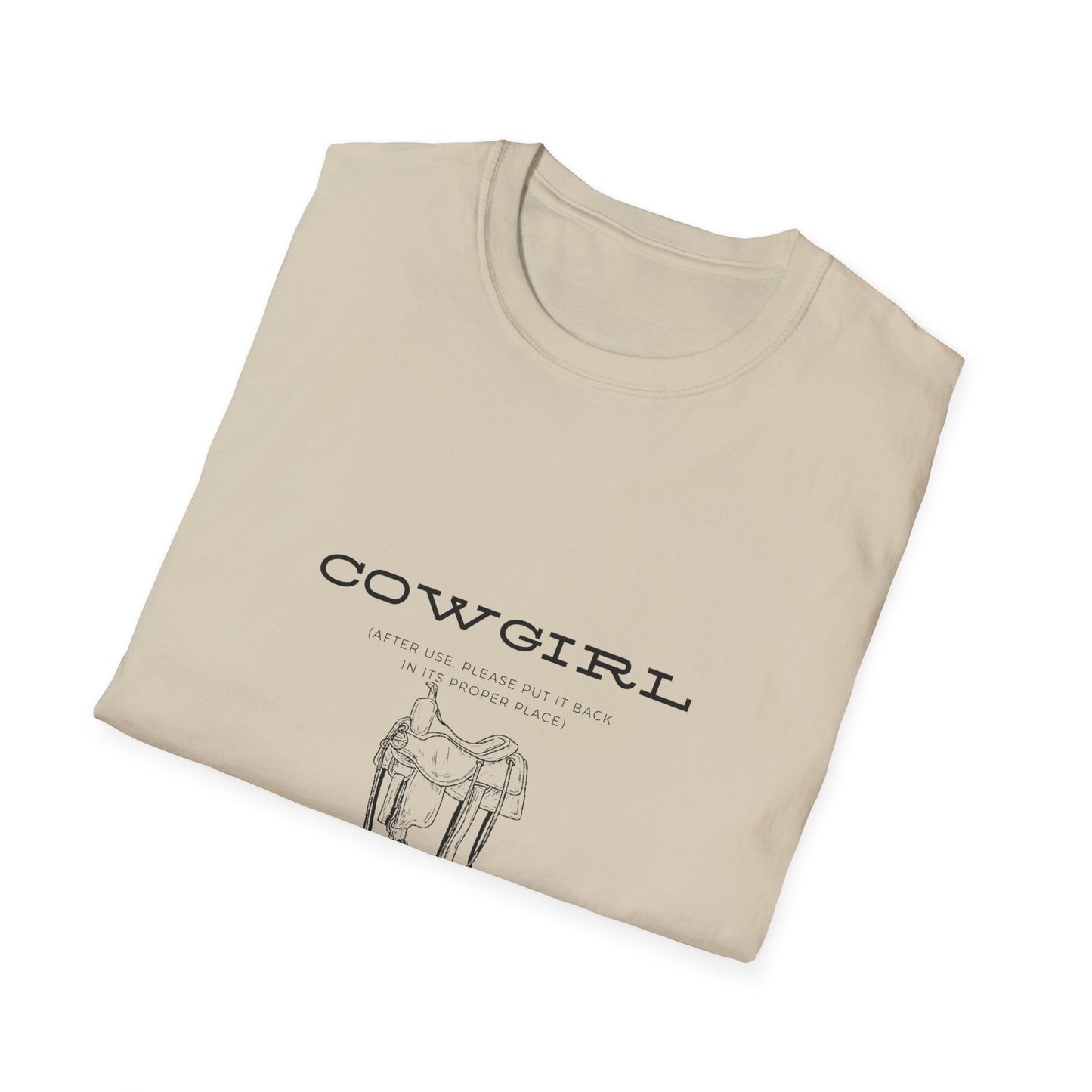 Return cowgirl after use-Unisex Softstyle T-Shirt