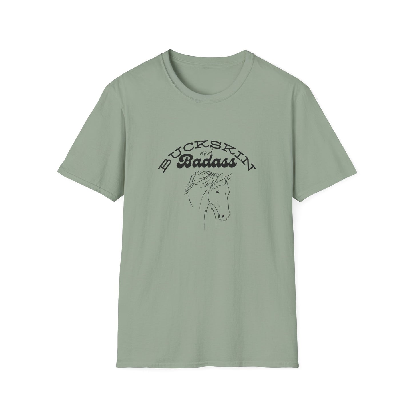 Buckskin and badass-Unisex Softstyle T-Shirt