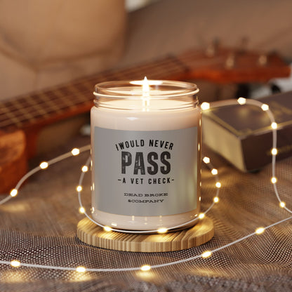 Wouldn’t pass a vet check, here’s an apple-Scented Soy Candle, 9oz