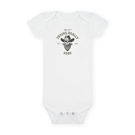 Mommas trying est 2024-Baby Short Sleeve Onesie®