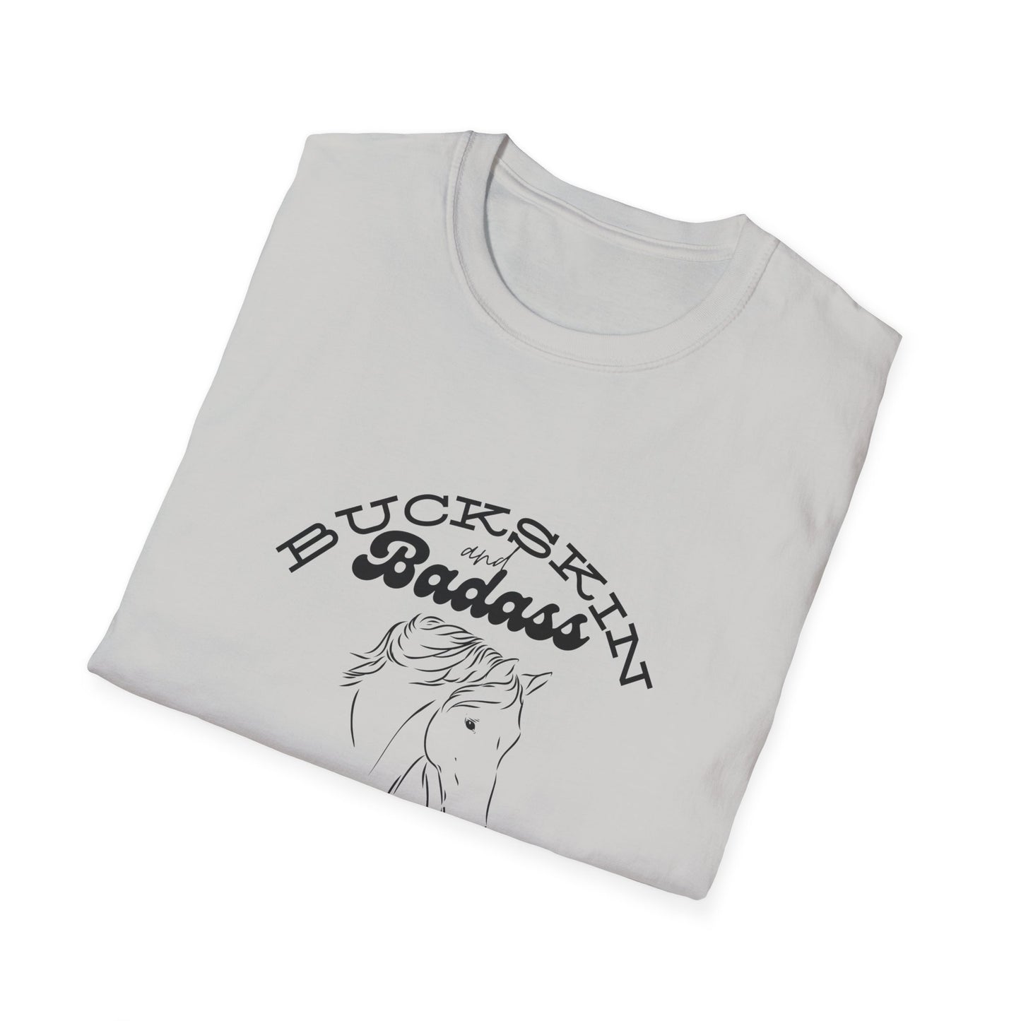 Buckskin and badass-Unisex Softstyle T-Shirt