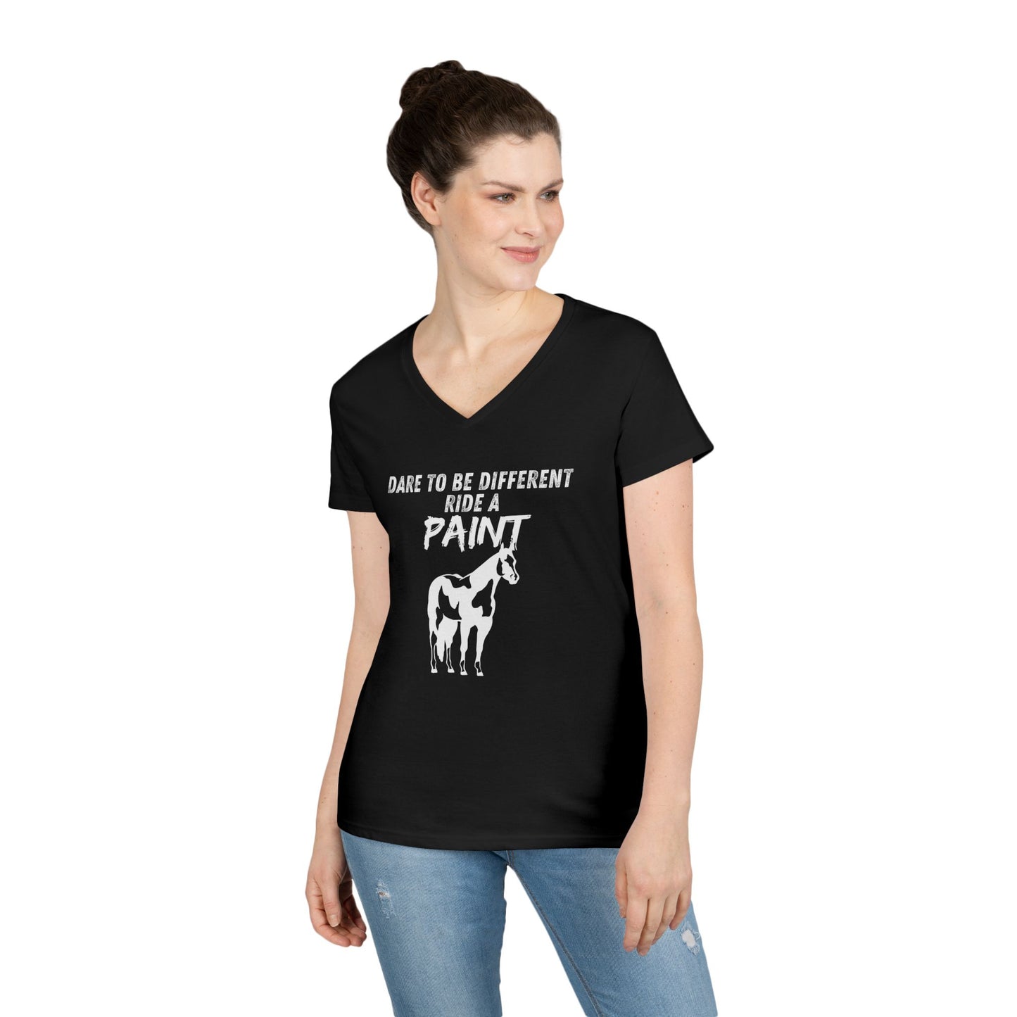 Ride a paint-Ladies' V-Neck T-Shirt