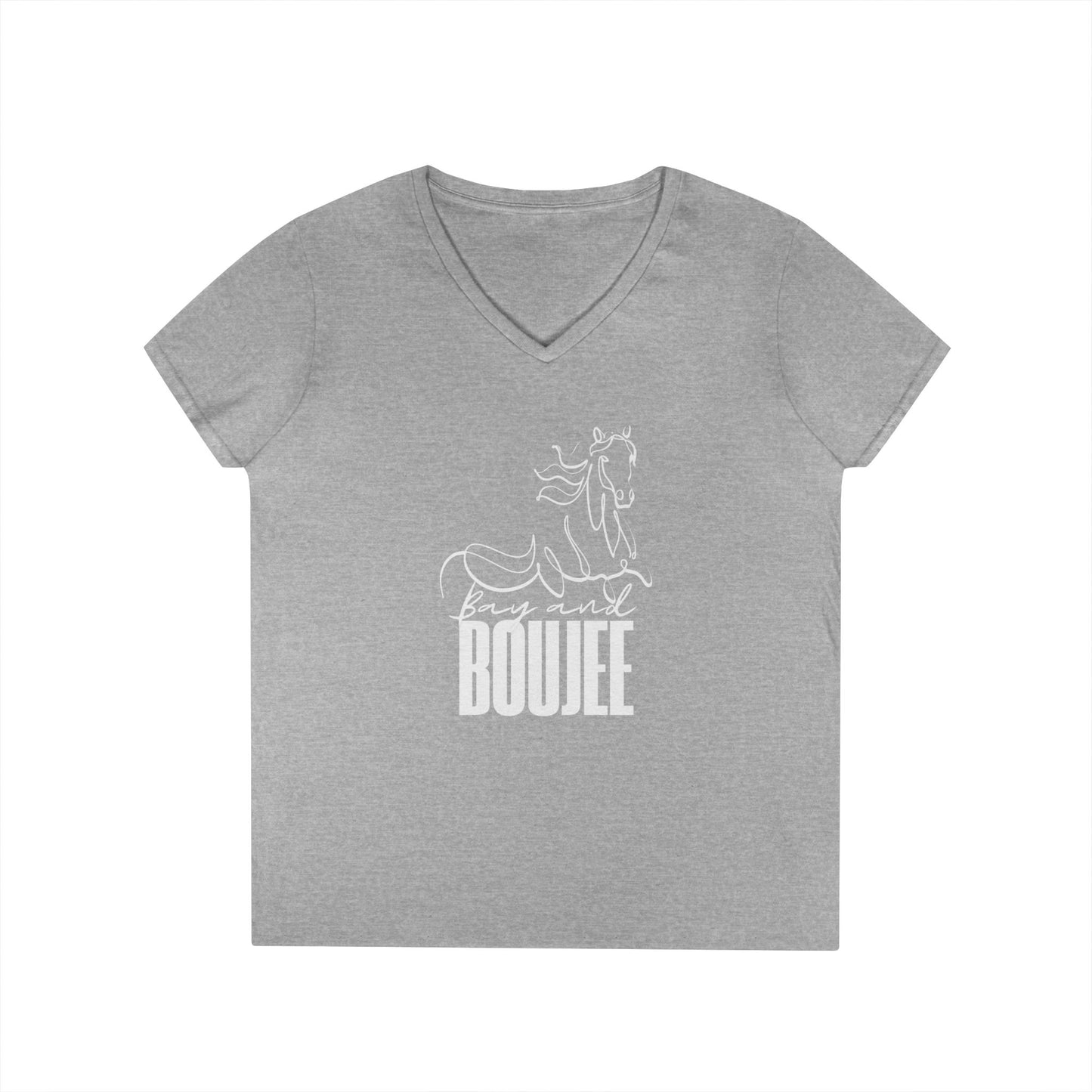 Bay and boujee-Ladies' V-Neck T-Shirt