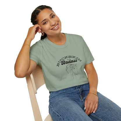 Buckskin and badass-Unisex Softstyle T-Shirt