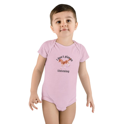 Don’t plan on listening-Baby Short Sleeve Onesie®