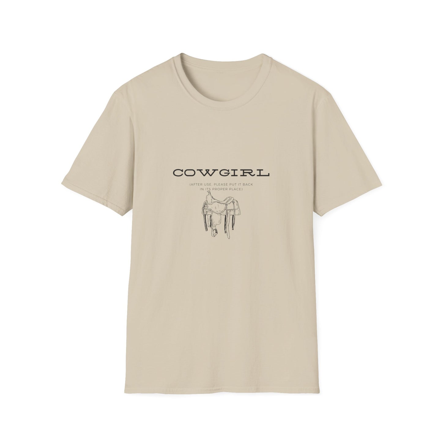 Return cowgirl after use-Unisex Softstyle T-Shirt