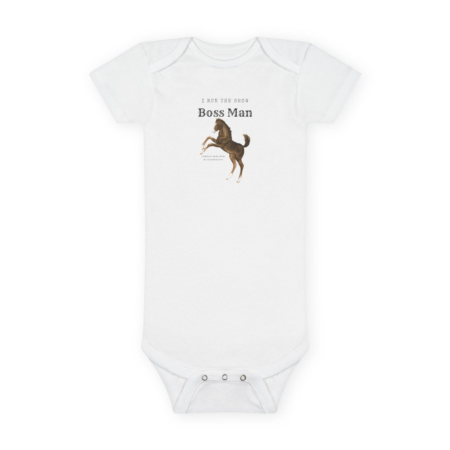 Boss man-Baby Short Sleeve Onesie®