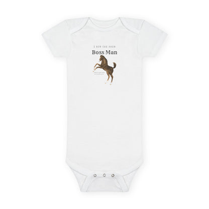 Boss man-Baby Short Sleeve Onesie®