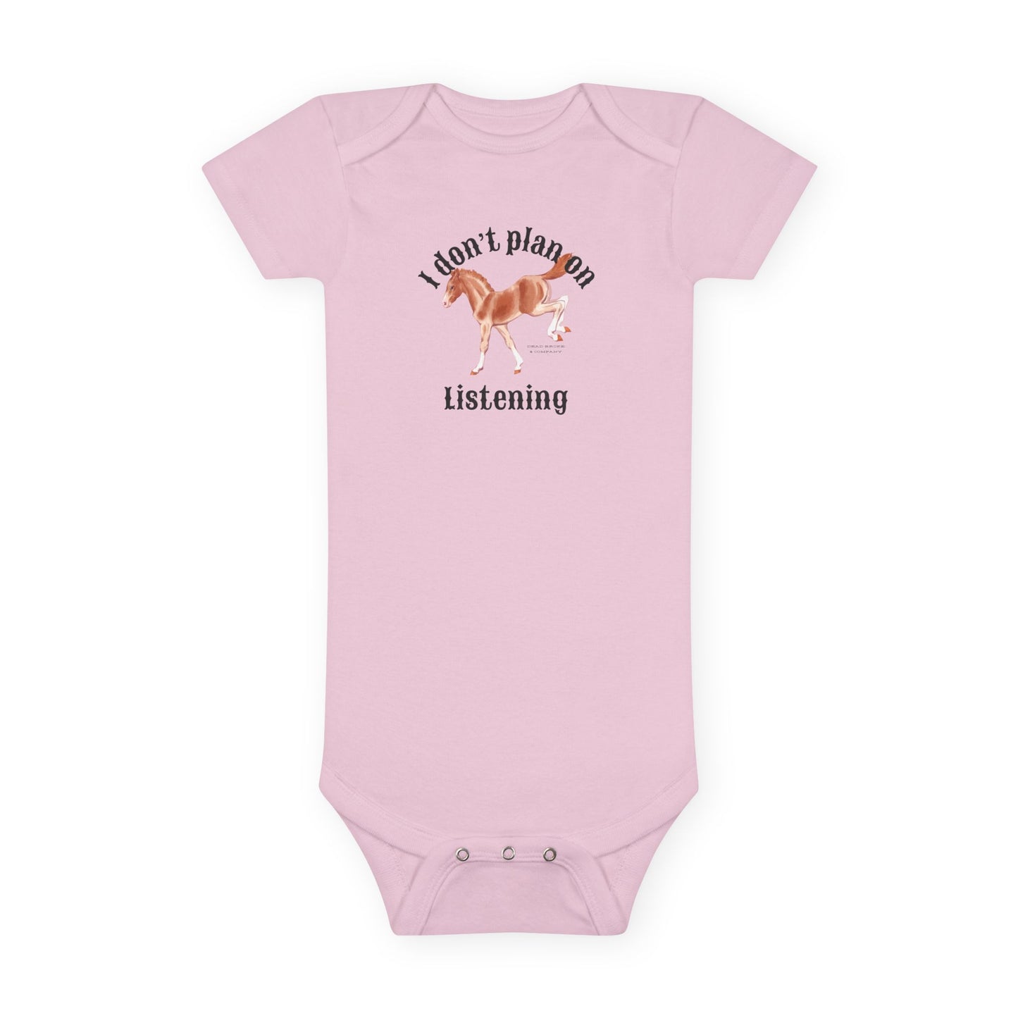 Don’t plan on listening-Baby Short Sleeve Onesie®