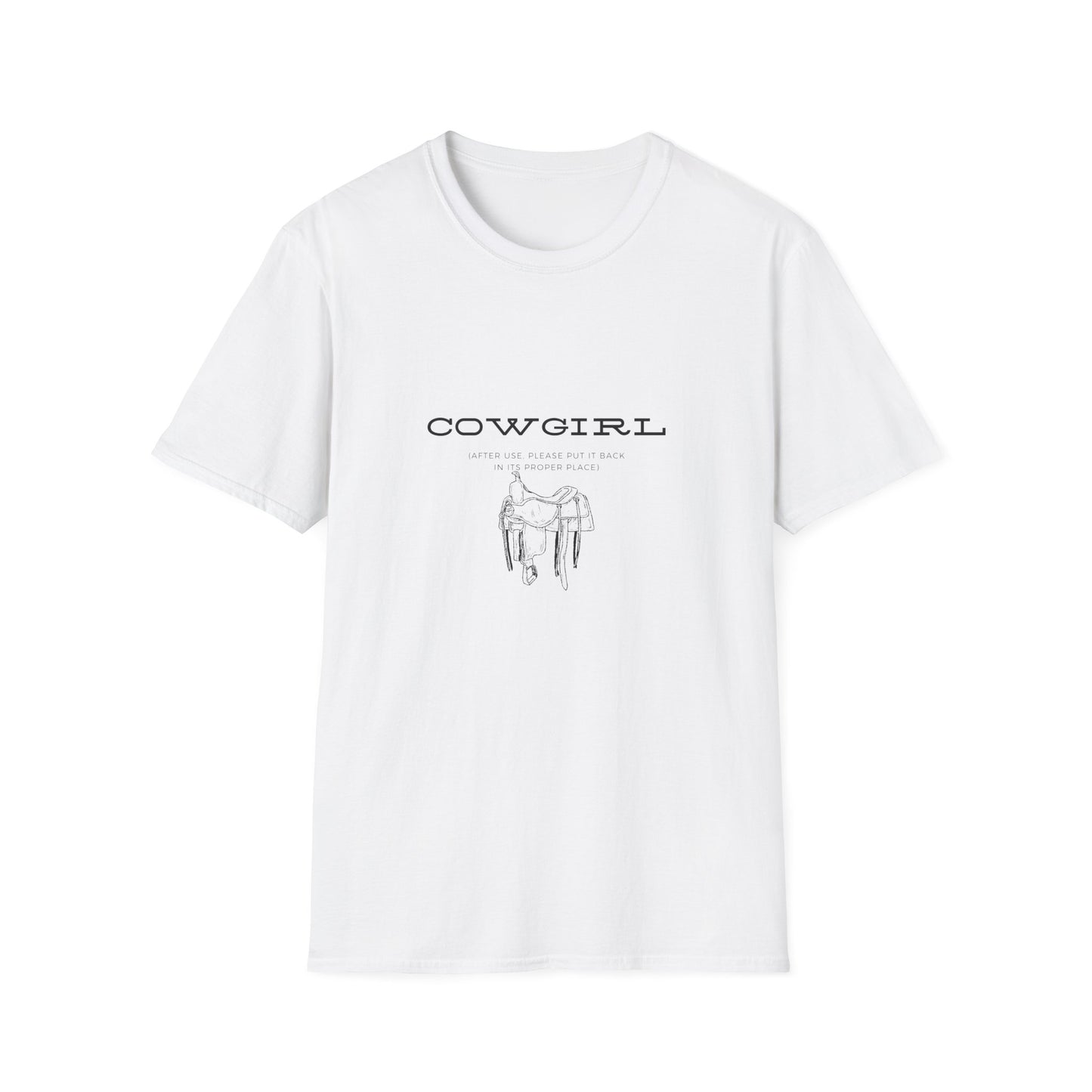 Return cowgirl after use-Unisex Softstyle T-Shirt